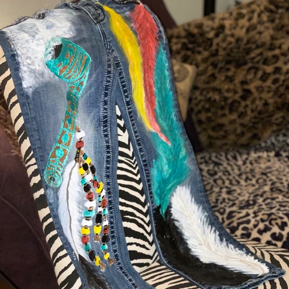 🌹 Artist-Painted with Wash & Dry Safe Fabric Paints! - Picture 1 of 5